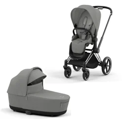 Cybex Priam Kinderwagen Compleet Mirage Grey - Chrome Black Frame