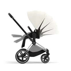 Cybex Priam Kinderwagen Compleet Off White - Chrome Black Frame