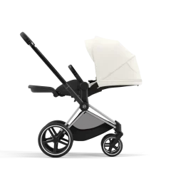 Cybex Priam Kinderwagen Compleet Off White - Chrome Black Frame