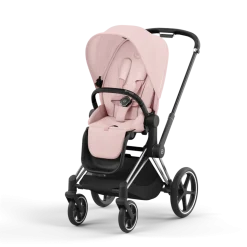 Cybex Priam Kinderwagen Compleet Peach Pink - Chrome Black Frame