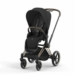 Cybex Priam Kinderwagen Compleet Sepia Black - Rosegold Frame
