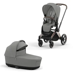 Cybex Priam Kinderwagen Compleet Mirage Grey - Rosegold Frame