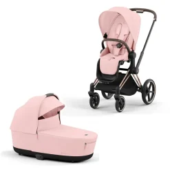 Cybex Priam Kinderwagen Compleet Peach Pink - Rosegold Frame