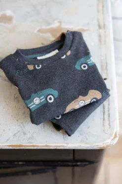Feetje Pyjama Premium Sleepwear Ricky Racer Antraciet Melange