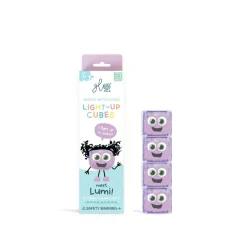 Glo Pals Lichtgevend Kubussen Lumi Purple 4 stuks