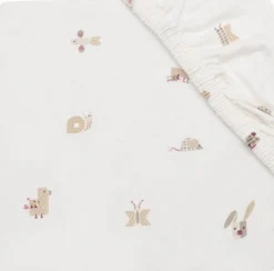 Jollein Hoeslaken Ledikant Jersey Animal Friends