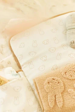 Jollein Verschoningsmat met Opbergvak Miffy Jacquard Teddy Biscuit