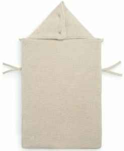 Jollein Voetenzak Autostoel Basic Knit Nougat