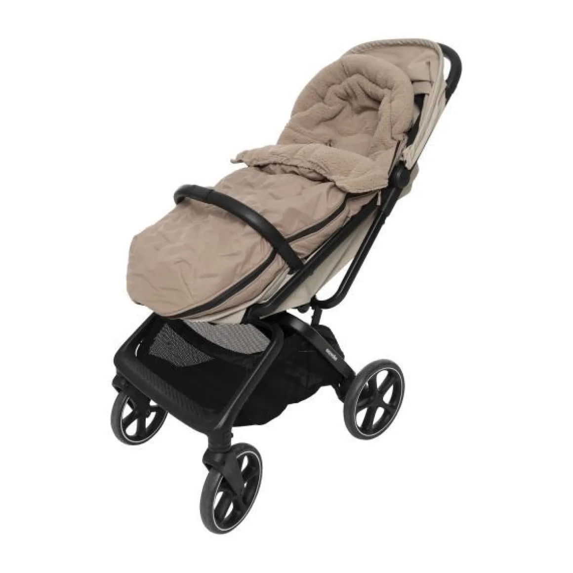 Jollein Voetenzak Buggy/Kinderwagen Embossed Milky Coffee