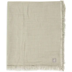 Jollein Wiegdeken Fringe Olive Green/Ivory GOTS