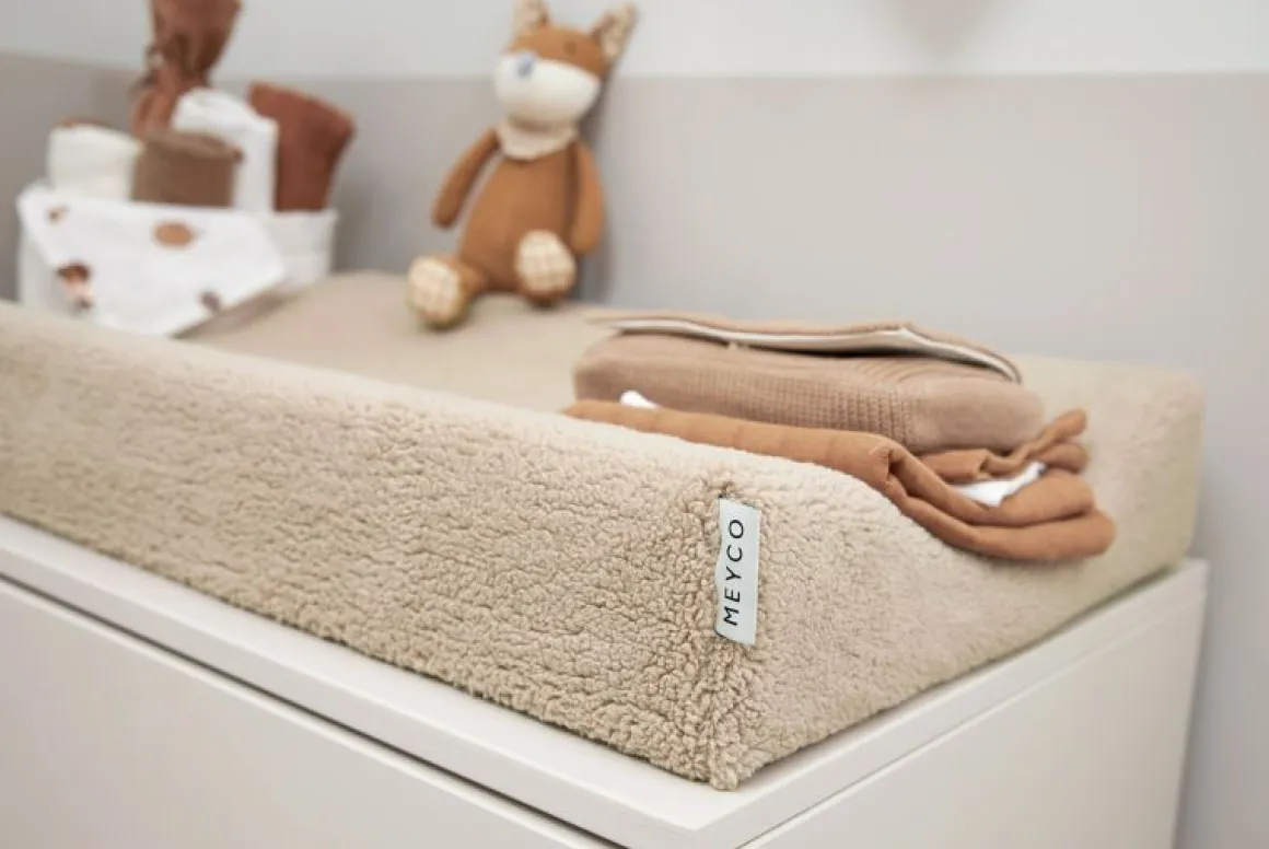 Meyco Aankleedkussenhoes Teddy Sand