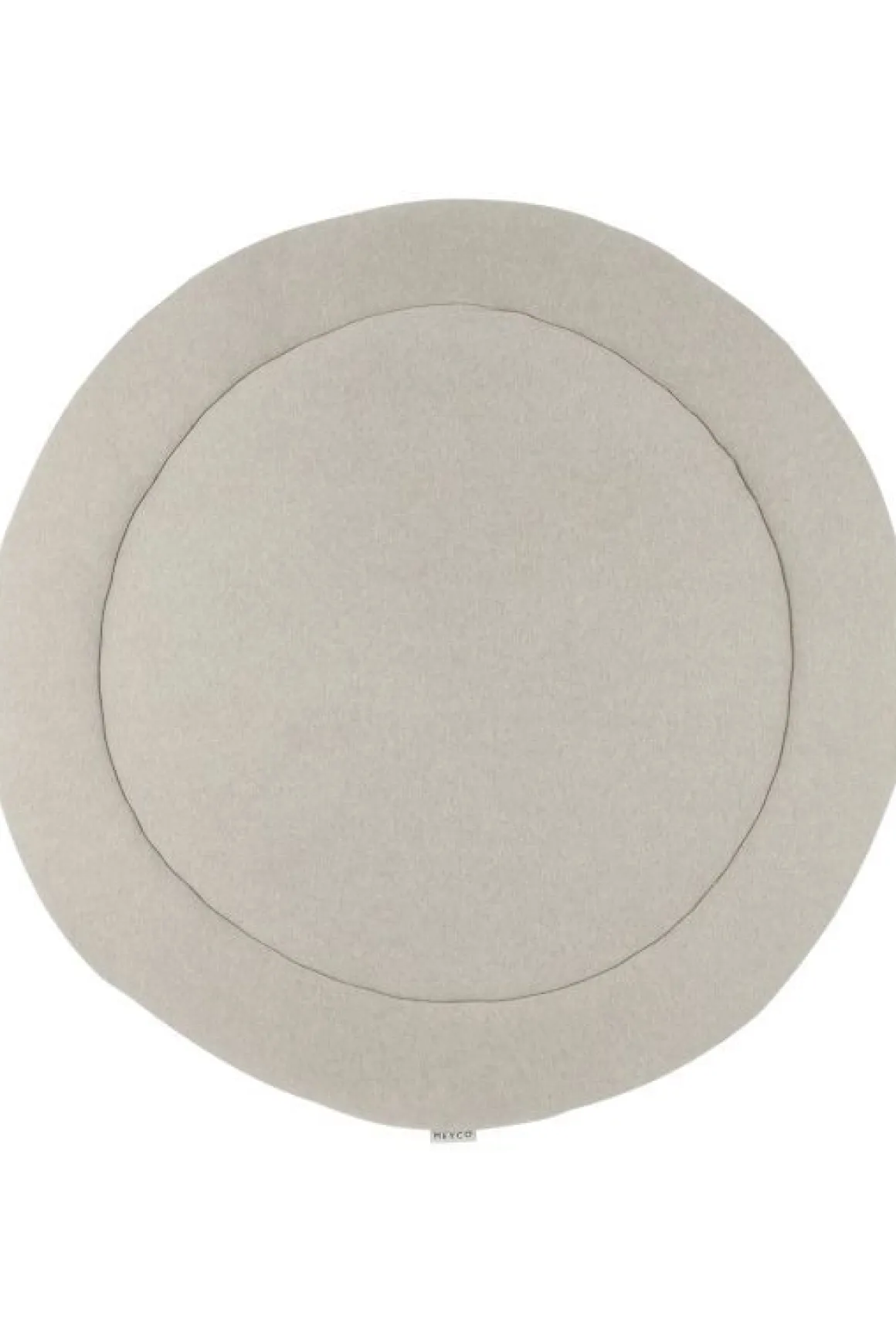 Meyco Boxkleed Rond Basic Knit Teddy Sand Melange - 95 cm