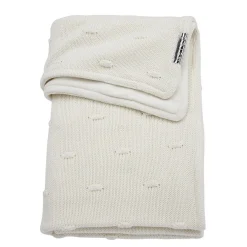 Meyco Ledikantdeken Knots Velours Off White