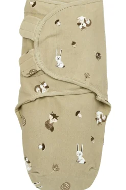 Meyco SwaddleMe Inbakerdoek Forest Animals Sand 0-3 mnd
