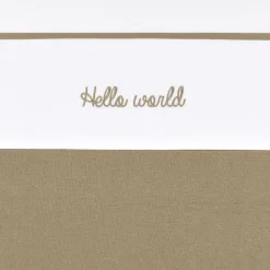 Meyco Wieglaken Hello World Taupe