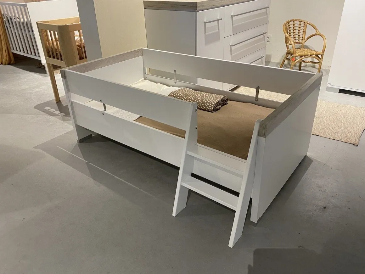 Paidi 3 delige Babykamer Kira Krijtwit - Eiken Nautik