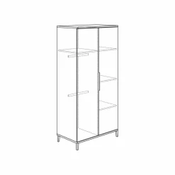 Paidi 2-Deurs Kast Aris Beige