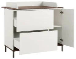 Paidi - Yuny Commode Lovely Aliv Off White - Dark Walnut