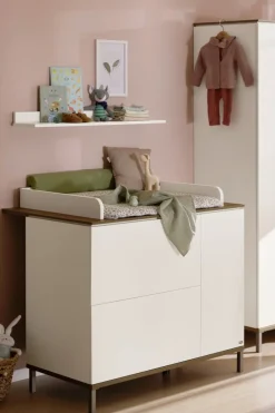 Paidi - Yuny Commode Lovely Aliv Off White - Dark Walnut