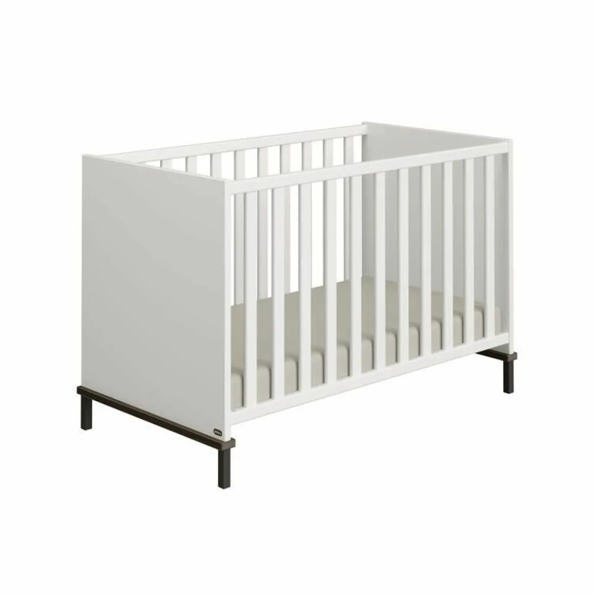 Paidi - Yuny 3 delige Babykamer Lovely Aliv Off white - Dark Walnut