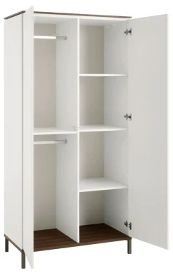 Paidi - Yuny 2-Deurs Kast Lovely Aliv Off White - Dark Walnut