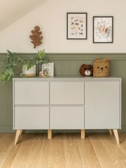 Pinio 3 delige Babykamer Swing Grijs XL