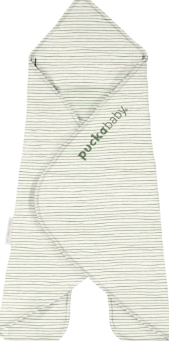 Puckababy Wikkeldeken Gogo Newborn Green Stripes 0 - 7 mnd