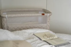 Quax Co-Sleeper Side-by-Side Naturel Quilted - Clay