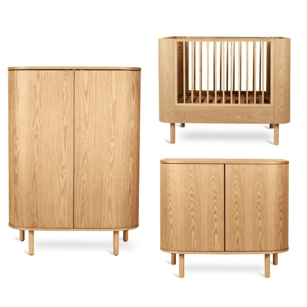 Quax 3 delige Babykamer Yume Natural Ash
