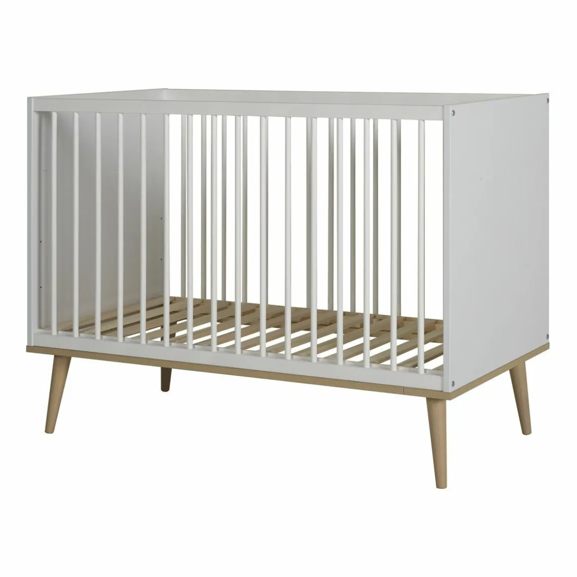 Quax Ledikant Flow White & Oak