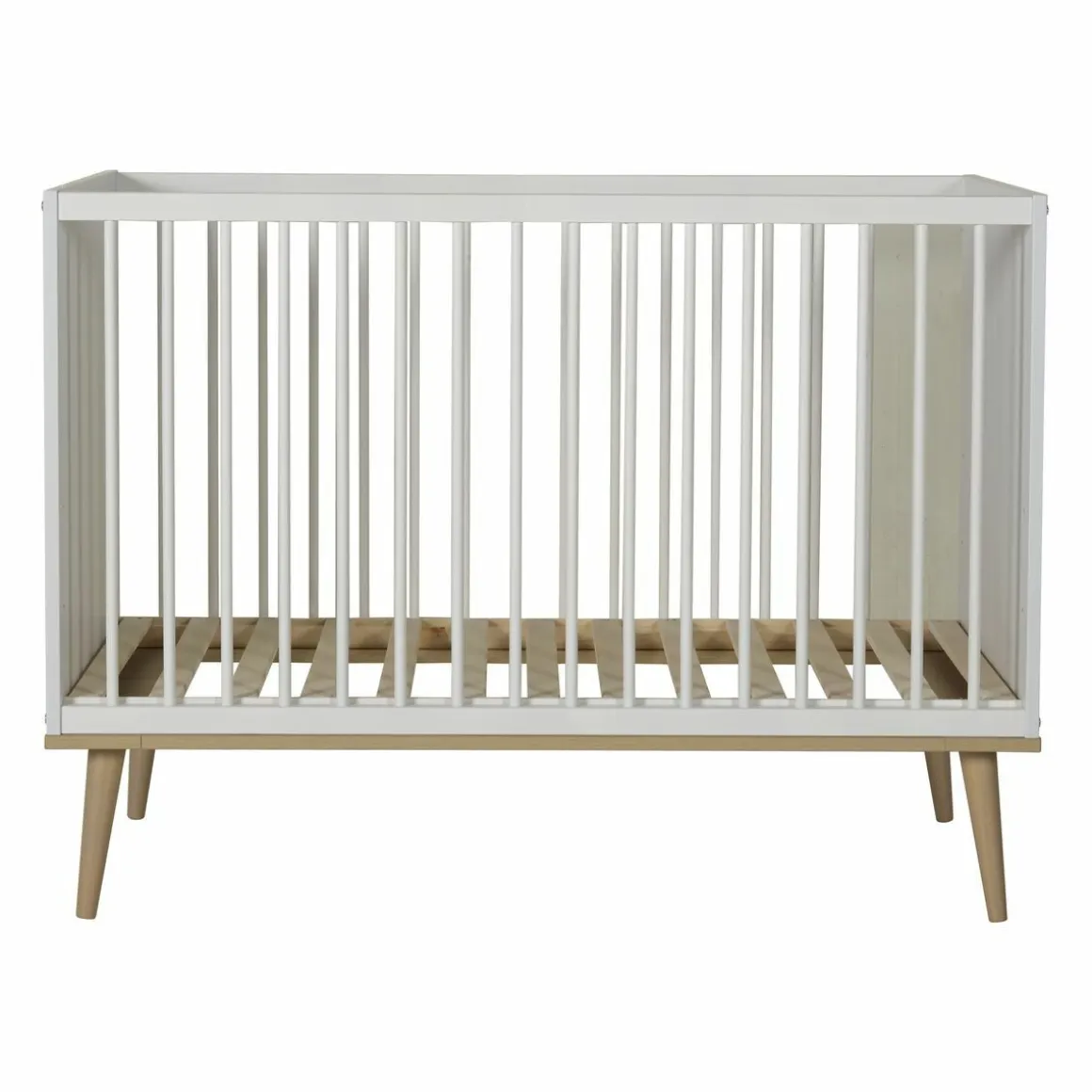 Quax Ledikant Flow White & Oak