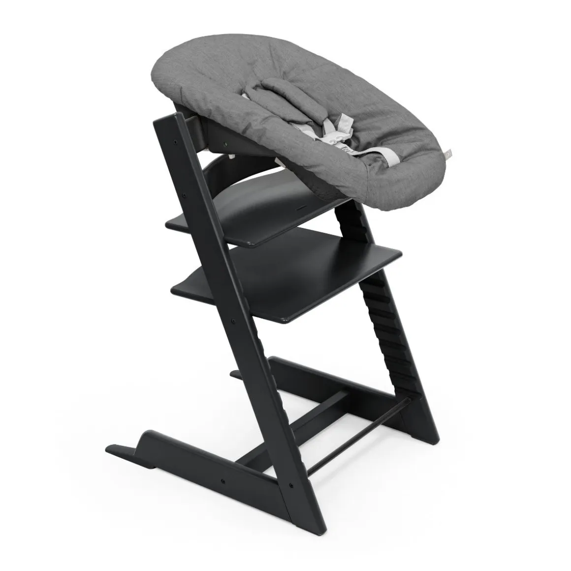 Stokke Tripp Trapp Black + Newborn Set Anthracite