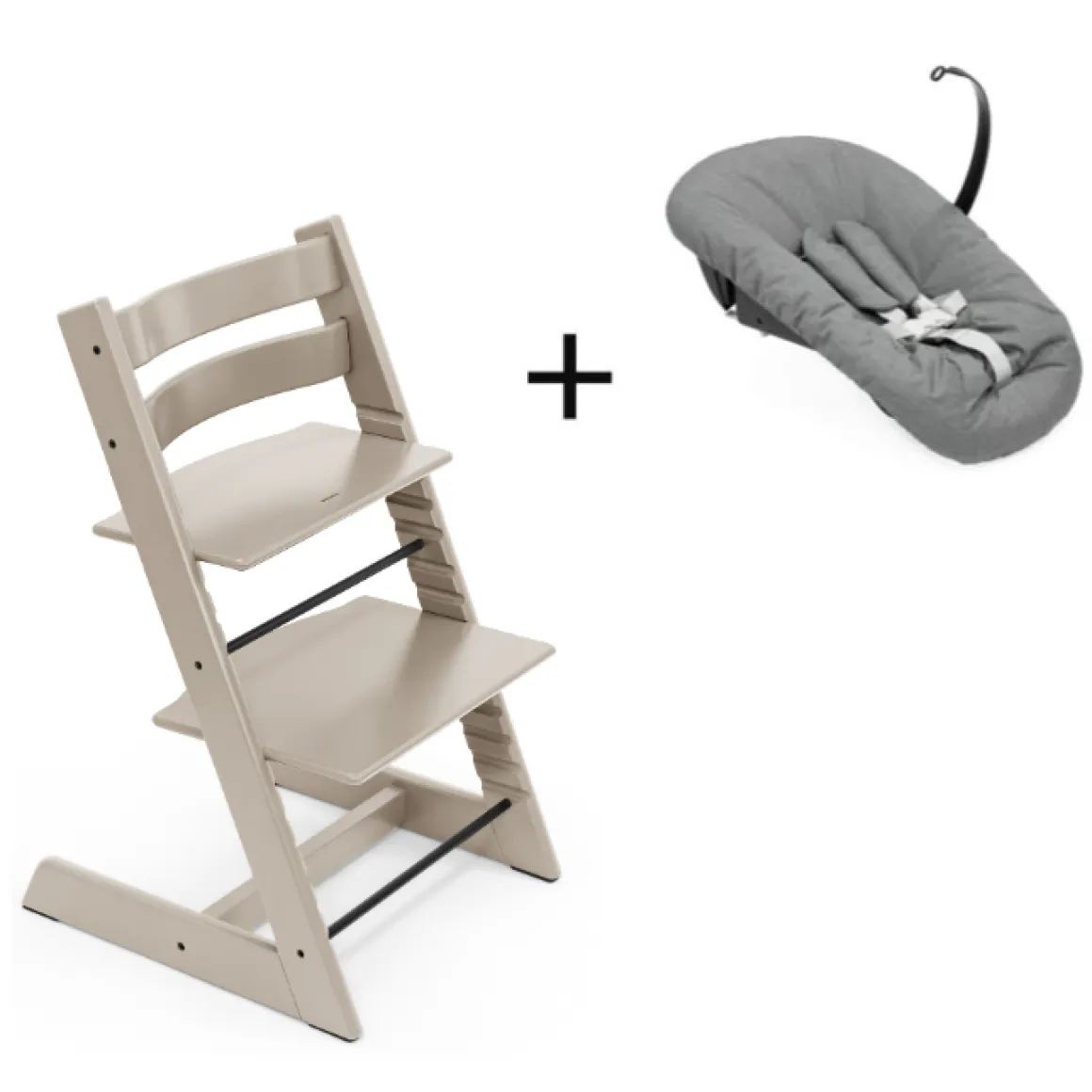 Stokke Tripp Trapp Cashmere Grey + Newborn Set Anthracite