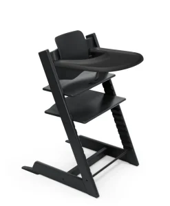 Stokke Tripp Trapp Stoel Bundel met BabySet² en Tray - Black
