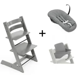 Stokke Tripp Trapp Storm Grey + Newborn Set Anthracite