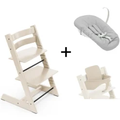 Stokke Tripp Trapp Vanilla White + Newborn Set