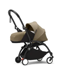 Stokke YOYO³ Kinderwagen Compleet met 0+ Newborn Pack Toffee – Black Frame