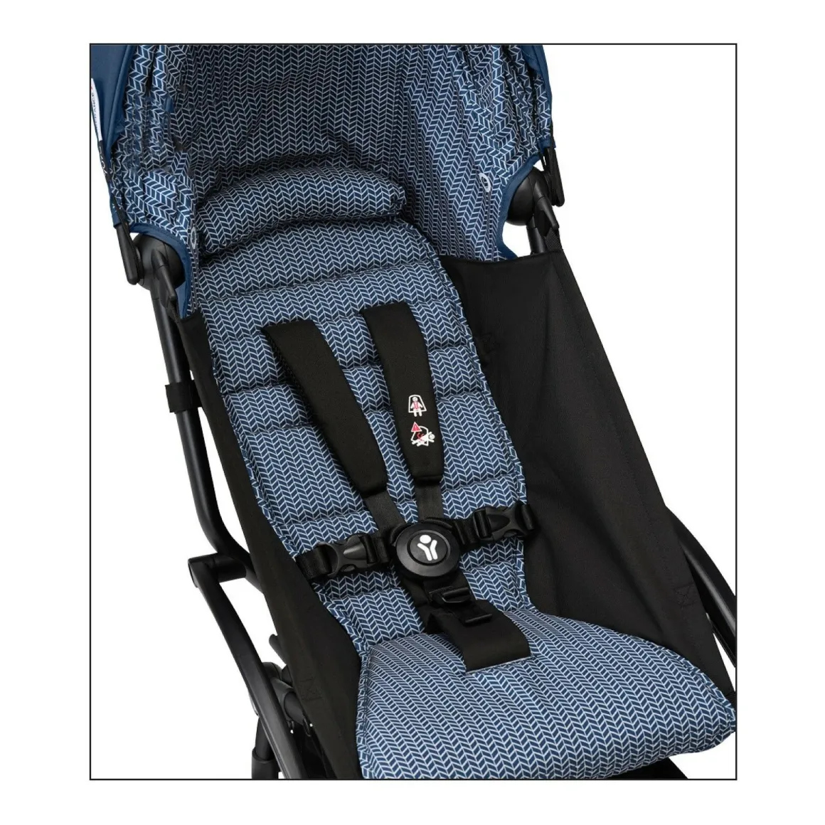 Stokke YOYO³ Kinderwagen Compleet met 0+ Newborn Pack Air France Blue– Black Frame