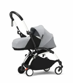 Stokke YOYO³ Kinderwagen Compleet met 0+ Newborn Pack Stone – White Frame