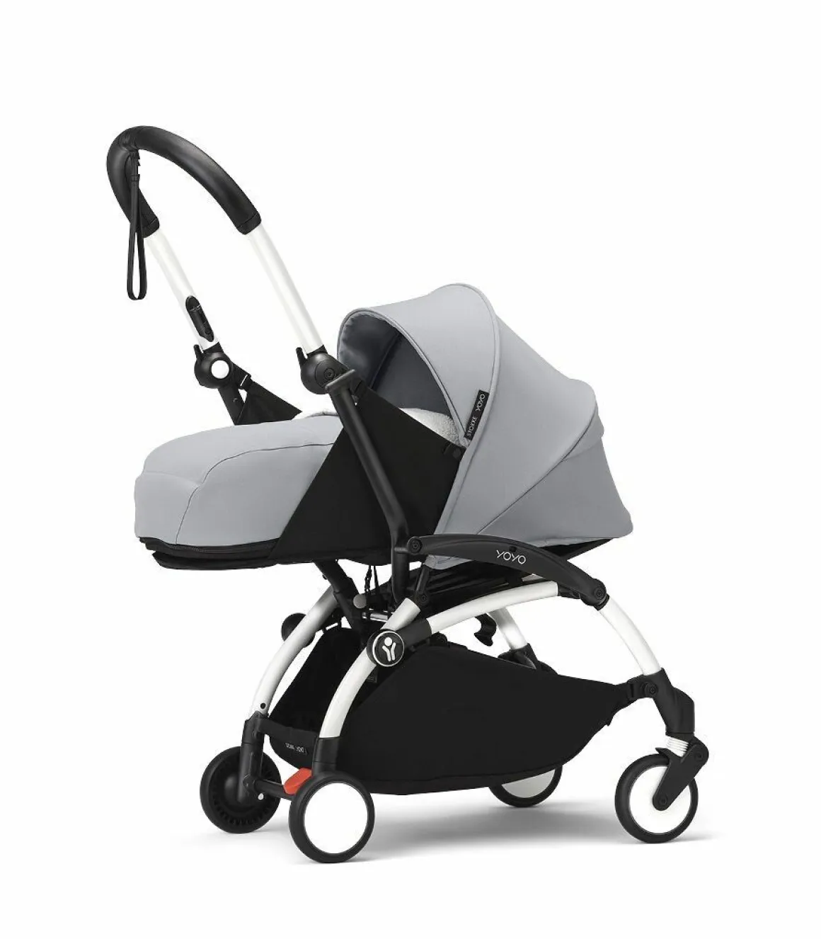 Stokke YOYO³ Kinderwagen Compleet met 0+ Newborn Pack Stone – White Frame