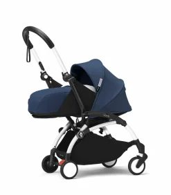 Stokke YOYO³ Kinderwagen Compleet met 0+ Newborn Pack Air France Blue – White Frame