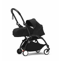 Stokke YOYO³ Kinderwagen Compleet Zebra met 0+ Newborn Pack Black – Black Frame