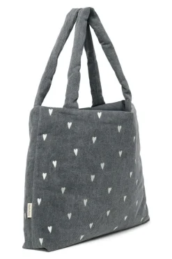 Studio Noos Mom Bag Denim Grey Hearts