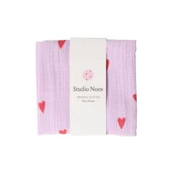 Studio Noos Swaddle Hearts Lilac 70 x 70