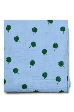 Studio Noos Swaddle Light Blue Clover 120 x 120
