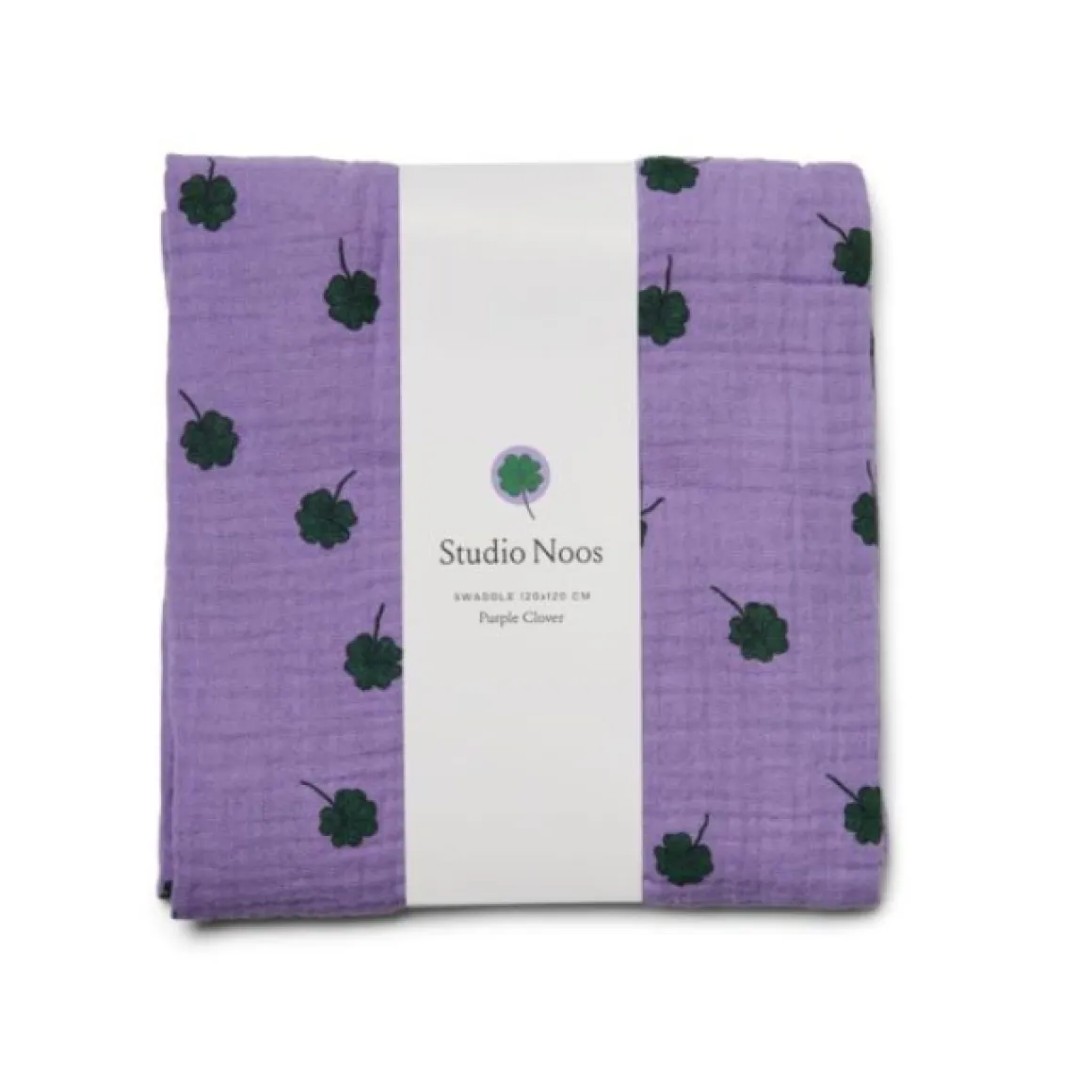 Studio Noos Swaddle Purple Clover 120 x 120