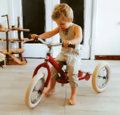 Trybike Steel 2-in-1 Loopfiets Red (mat rood)